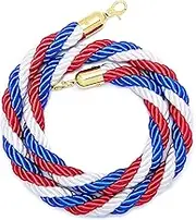 GDPKIALSLZ, Colored Braided Rope Safety Barrier, Long Crowd Control Hanging Ropes, Hotel Clubhouse Stanchion Queue Line Rope/Style(5M/16.4Ft)