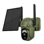 4G LTE Cellular Trail Camera Solar Panel Live Video Game Camera 355 Pan 100 Tilt 6W Solar 10400mAh Battery 2-Way Intercom Cloud Storage Night Vision
