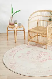 Avenue Passage Rose Round Rug