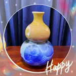結晶釉 花瓶 陶瓷葫蘆瓶 結晶釉陶瓷葫蘆 釉燒陶瓷葫蘆 陶瓷花瓶 葫蘆花瓶 瓶結晶釉變藝術 擺件 裝飾品 藝術品