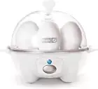 Electric Egg Cooker - 6 Egg Capacity for Hard Boiled, Poached, Scrambled Eggs