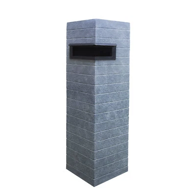 Modern Designer Pillar Letterbox Letter Box Stone Concrete + Combination Lock
