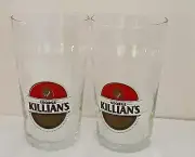 2 KILLIAN'S "Irish Red" Pint Glasses >Collector - Home Bar - Man Cave