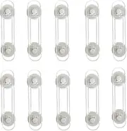 Child Safety Cabinet Locks - (10 Pack 11cm) Baby Proofing Latches to Drawer Door Fridge Oven Toilet Seat Kitchen Cupboard Appliance Trash Can with 3M Adhesive - Adjustable Strap No Drill No Tool