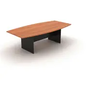 OM BOARDROOM TABLE BASE W2400 x D1200 x H720mm Cherry/ Charcoal
