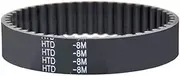 1pc HTD8M Timing Drive Belt Black Rubber 8M Synchronous Transmission Conveyor Belts Closed Loop 632mm~768mm Anti-wear CNC(HTD8M-20mm-664mm)