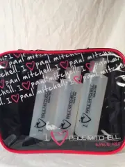 PAUL MITCHELL COSMETIC MAKEUP TRAVEL BAG WITH 3 CONTAINERS 4 Shampoo Conditioner