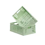 2-Pack Collapsible Plastic Storage Baskets for Organizing, Stackable Storage ...