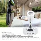 ´Silver LED RV Bedside Lamp High Brightness 2W DC12-24V Warm White 3000K For Car