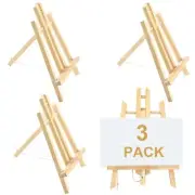 3 Pack 16 Inch Wood Easels Easel Stand for Painting Canvases Tabletop Display...