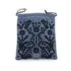 Prada Pouch Logo Embroidered Denim Drawstring 1MU001 PRADA Makeup Pouch Bag Blac