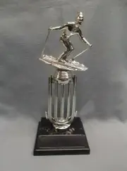 downhill ski male silver topper weighted black base award