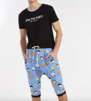 PETER ALEXANDER MENS FRIENDS TV SHOW SERIES PJ TOP DROP CROTCH SHORTS $139.90 M