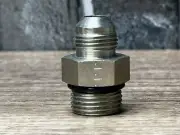 Parker 10 F5OX-S 5/8" Male JIC 37° Flare X SAE-ORB Straight Connector Fitting