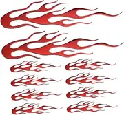 10pcs Motorcycle Stickers Auto Sticker Car Door Window Decal Flame Decals for Vehicle Car Sticker Flame Decals for Car Decorative Car Decals Vehicle Decorative Stickers Decals