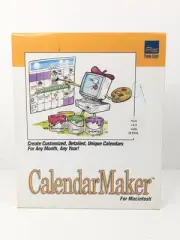 CalendarMaker Software For Macintosh v4.5 w/HTML Prairie Group 1997 New