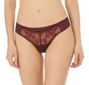 $36 Natori Embellished Mesh Thong Size XS