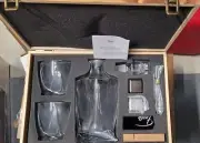 Whiskey Stones Gift Set for Men & Women - Whiskey Decanter 2 Twisted Whiskey ...