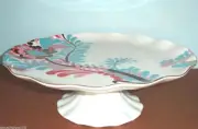 Kate Spade Lenox Gwinnett Lane Multicolor Pedestal Cake Plate 12.75" New In Box