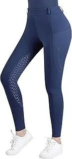 [Harrison Howard] Women's Full Seat Silicon Grip Equestrian Breeches Horse Riding Tights High Waisted Leggings for Women