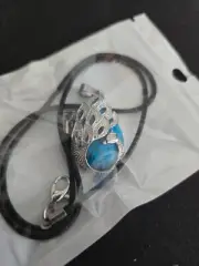 Silver Metal Peacock Wrapped Around Turquoise Stone New Unopened Package