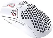 HyperX Pulsefire Haste – Wireless Gaming Mouse – Ultra Lightweight, 62g, 100 Hour Battery Life, 2.4Ghz Wireless, Honeycomb Shell, Hex Design, Up to 16000 DPI, 6 Programmable Buttons – White