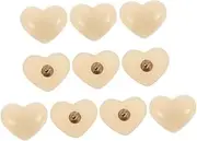 WESIEVYA 10pcs Heart Shape Sewing Buttons DIY Clothing Craft Buttons Durable Jelly Color Heart Design for Shirts Coats Bags and More