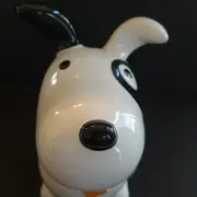 Rare Target Black Bullseye Dog Cookie Jar 11 inch Home Ceramic Kitchen EUC 2 Pc