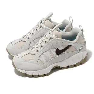 【NIKE 耐吉】慢跑鞋 Air Humara SE 女鞋 米白 棕 皮革 帆布 Zoom 氣墊 抓地 運動鞋(FZ3763-104)