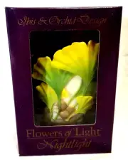 NIP Ginko Leaves Plug In Nightlight by Ibis & Orchid Flowers of Light 5" NEW