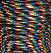 12mm 100m Polyester Rope Double Braid Rainbow Marine Yacht Sailing Mooring Boat