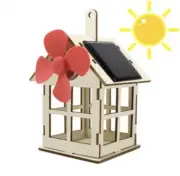STEM DIY Solar Fan Learning Dynamo Science Experiment Fan And Light Toys Kids