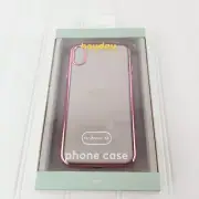 heyday Case For Apple iPhone XR Clear Case With Bumper Frame - Rose Gold
