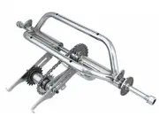 CHROME TRICYCLE CONVERSION KIT 5/8" AXLE HOLLOW HUB WHEELS for 12" or 16" BIKES