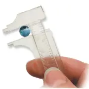 Slide Gauge, BeadSmith Plastic Caliper that Measures Millimeters and Inches