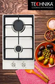 Technika H320SXFFPRO Two Burner Cooktop Kitchen Cooker 30cm