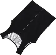 TOYANDONA Men Compression Sauna Vest with Zipper Closure Sleeve Sweat Enhancing Shirt for Running Gym Workouts and Muscle Toning Optimal Waist Shaping and
