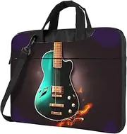 Music Green Guitar Print Laptop Case and Computer Bag - Versatile Laptop Bag for Men Laptop Shoulder Bag