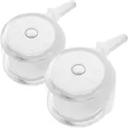 Yardwe 2pcs Wheel Replacement for Walkers Durable Plastic Accessories for Effortless Installation and Modern Aesthetic Compatible with Walkers