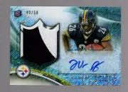 2013 Topps Platinum Le'Veon Bell Prismatic Patch Autograph Rookie Card 40/50