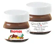 10 Mini Nutella Jar Sticker Labels Wedding Favour Personalised Spread the love