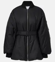 [Alaia] Alaïa Belted cotton-blend jacket AU 18 black