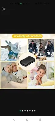 Hand Warmer Rechargeable, 10000mAh Portable USB Electric Hand Warmer, 2...