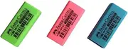Faber Castell Dust Free Pastel Colour Eraser 187161 | 3pcs Mix Colours