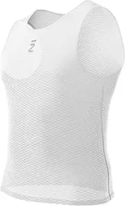 [INBIKE] HY502 Men's Functional Cycling Vest 3XL-5XL Sleeveless Spring Summer Autumn Mesh Base Layer Summer Cycling Clothing, White, 3XL