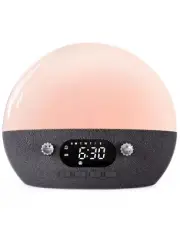 MOMILLA Sound Machine, Sunrise Alarm Clock w/Bluetooth Speaker, White Noise f...