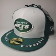 New Era New York Jets 59Fifty 5950 NFL Draft Fitted Hat Size 7 1/4 SHIPS IN BOX