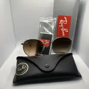 Ray-Ban Light Bronze Round Metal Pink Gradient Sunglasses RB3447 9001A5. New s47