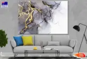 B&W and Gold Abstract Design Wall Canvas Home Decor Australian Made Quality