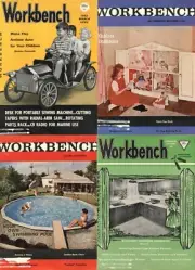 42 Old Issues of Workbench Magazine Carpentry Woodwork Plans (1958-1964) on DVD